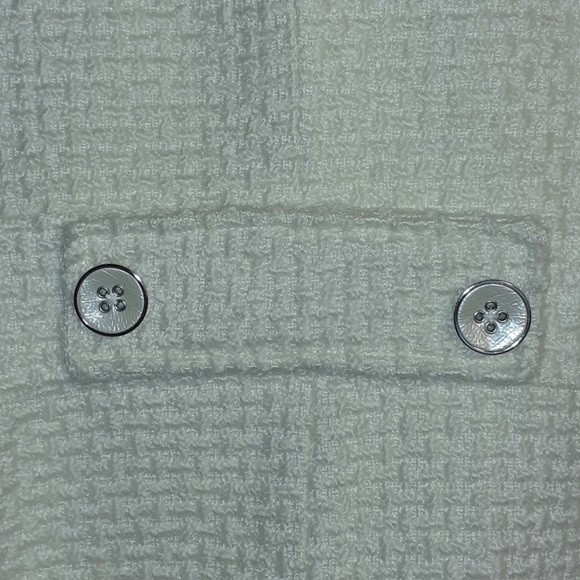 WHITE / BLACK classic blazer in beige or off white color - Picture 4 of 10